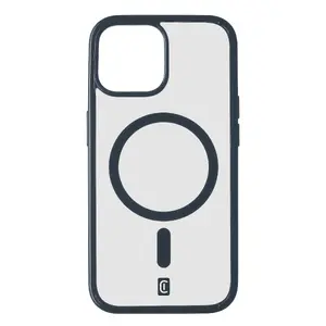 Transparent protective cover Sourcing for iPhone 15 (6.1") — Pop Mag, coloured blue edges, MagSafe compatible
