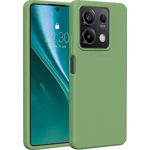 Силиконовый чехол Etteri для Xiaomi Redmi Note 13 5G — светло-зелёный