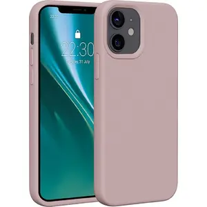 Silicone Case Etteri for iPhone 12 / 12 Pro 6.1" — Etteri, model GSM183547, light pink