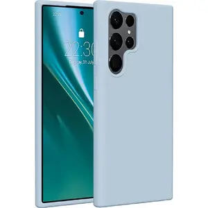 Silikona maciņš Etteri priekš Samsung Galaxy S23 Ultra — gaiši zils