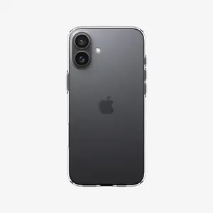 Protective TPU Cover Spigen Crystal Flex Case for iPhone 16 Plus, Transparent, fits 6.7"
