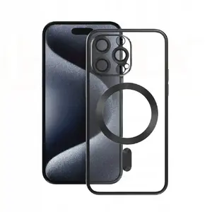 Aizsargvāk i Mag TPU ar elektroplēvi VMAX priekš iPhone 16 Plus 6,7" — melna