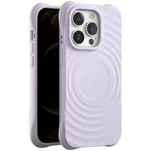 Aizsargvāciņš Circle Mag priekš iPhone 15 Pro 6,1" — VMAX, gaiši violets