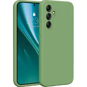 Silicone case Etteri for Samsung Galaxy A54 5G — light green