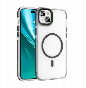 Vāciņš Etteri Icy Mag priekš iPhone 15 6,1" ar MagSafe atbalstu — melns