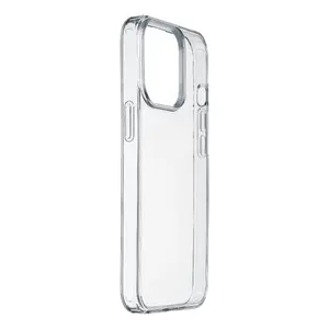 Жёсткий чехол-крышка для iPhone 15 от AVM — прозрачный, резиновые края, подходит для 6,1" экрана