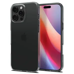 Чехол Spigen Crystal Flex для iPhone 16 Pro — TPU, серый, для экрана 6.3"
