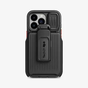 Viedtālruņa vāciņš Tech21 Evo Max ar makstīti priekš iPhone 13 Pro, pārsegs, der 15,5 cm (6,1"), melns