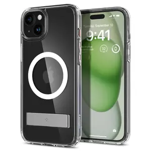 Чехол Spigen Ultra Hybrid S для iPhone 15 Plus, прозрачный, PC+TPU, для экрана 17 см (6.7")