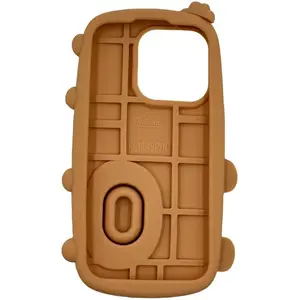 Aizsargmaciņš 3D lācis ar statīvu iPhone 14 — 3DCase