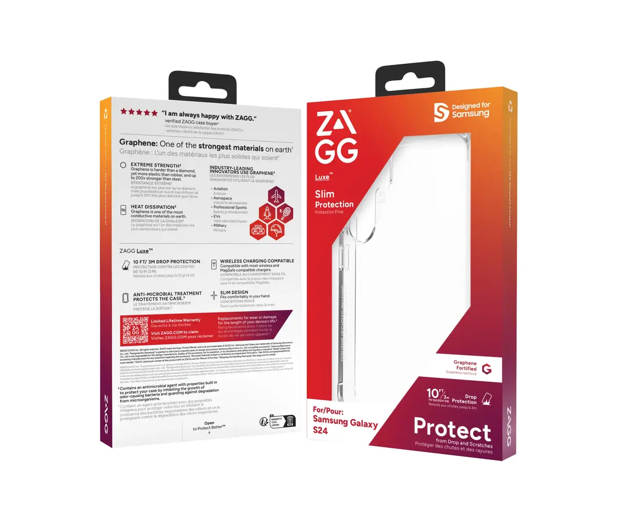 Zagg Luxe Case — чехол для Samsung Galaxy S24 прозрачный Photo 4