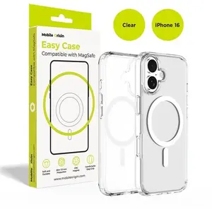 Mobile Origin Hybrid MagSafe Case clear for iPhone 16 — hybrid protective phone case with MagSafe compatibility