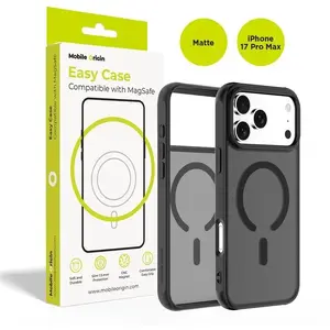Hibrīda MagSafe aizsargvāks MOBILE ORIGIN priekš iPhone 17 Pro Max, matēti melns