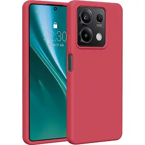 Силиконовый чехол Etteri для Xiaomi Redmi Note 13 5G — малиновый