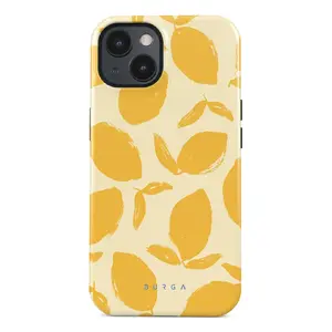 Vāciņš Slowmoose BURGA Lemon Tart priekš iPhone 15, silikona, der 15,5 cm (6,12") ekrānam, dzeltens