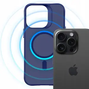Aizsargfutlāris MagCase priekš Apple iPhone 16 Pro Max, 3MK — Smoke MagCase Blue
