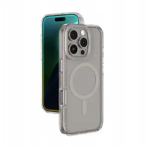 Силиконовый чехол Amazingthing Titan Pro Mag Case с магнитным кольцом для iPhone 16 Pro, серый