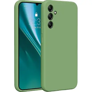Силиконовый чехол Etteri для Samsung Galaxy A34 5G — светло-зелёный