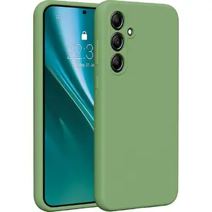 Силиконовый чехол Etteri для Samsung Galaxy A35 5G, светло-зелёный