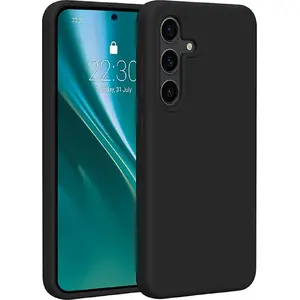 Silikona aizsargvāciņš Etteri priekš Samsung Galaxy S24 — melns