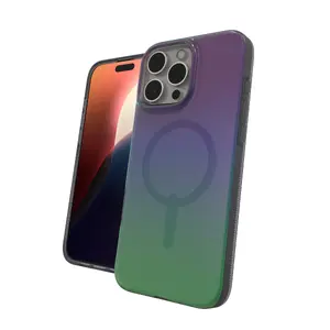 Vāciņš Zagg Milan Snap priekš Apple iPhone 16 Pro Max — grafēns un plastmasa, der 6,9" ekrānam, zaļš/violets
