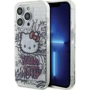 Sourcing Hello Kitty HKHCP14LHDGPHT hard case for iPhone 14 Pro 6.1" white — IML Kitty On Bricks Graffiti