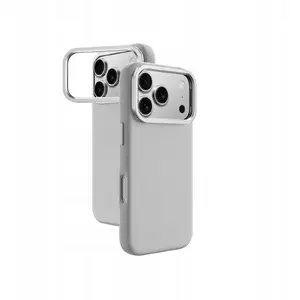 Чехол Amazingthing Glamour для iPhone 17 Pro Max с подставкой, серый
