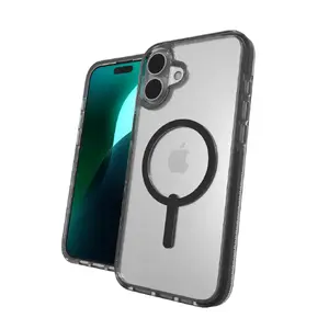 Защитный чехол Snap ZAGG Santa Cruz для Apple iPhone 16 Plus — графен, чёрный/прозрачный, подходит для 6.7"