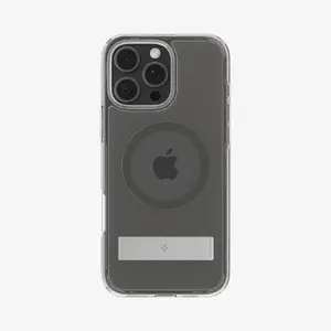 Mobile phone cover Spigen Ultra Hybrid S (MagFit) for iPhone 16 Pro, TPU+PC, fits 6.3" (16 cm), monochrome, desktop stand