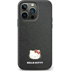Hardcase phone case Sourcing for Samsung Galaxy Z Flip5 — black/black, metal Hello Kitty logo
