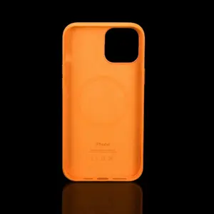Apple Leather Case for iPhone 12 Pro Max — California Poppy (genuine leather)