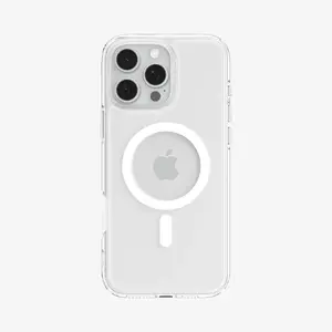 Чехол-крышка Spigen Ultra Hybrid MagFit для iPhone 16 Pro Max, PC+TPU, прозрачный/белый, для экрана 6,9"