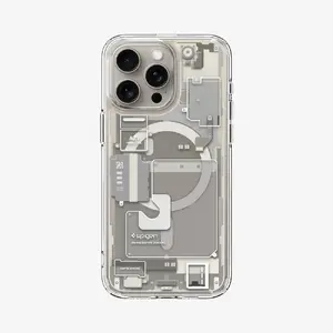 Чехол Spigen Ultra Hybrid Zero One (MagFit) для iPhone 15 Pro, TPU+PC, титан, для 6.1"