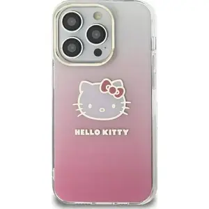 Cieta aizsargvāciņa Sourcing priekš iPhone 15 / 14 / 13 (6.1") rozā IML Gradient Electrop Kitty Head
