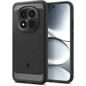 Чехол Spigen Rugged Armor для Xiaomi Redmi Note 15 Pro 5G, TPU, матовый черный, для экрана 6.83"