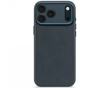 Кожаная задняя обложка Elmarc для iPhone 17 Pro Max с совместимостью MagSafe (navy shadow)