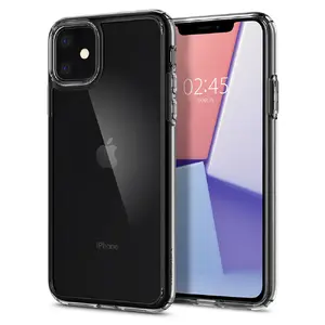 Vāciņš Spigen Crystal Hybrid Cover priekš Apple iPhone 11, polikarbonāts + TPU, caurspīdīgs