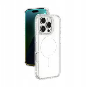 Amazingthing silicone case Titan Pro Mag with magnetic ring for iPhone 16 Pro — transparent