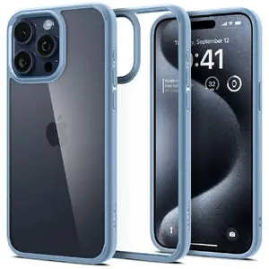 Чехол для телефона Spigen ACS06447 Cover для iPhone 15 Pro Max, 6.7" (17 см), синий, PC+TPU