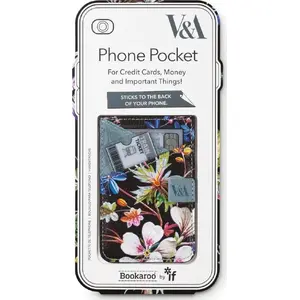 Phone wallet IF Kilburn Black Floral — protective folio case with card pockets