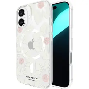Защитный чехол MagSafe для iPhone 16 — Kate Spade New York (Hollyhock Floral)