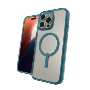 Защитный чехол Snap Zagg Santa Cruz для Apple iPhone 16 Pro Max — графен, синий прозрачный, для 6,9"