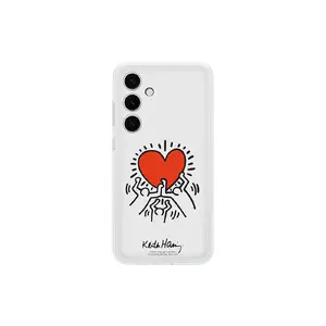 Protective TPU Cover Samsung Galaxy S24+ — Suit Case White, Red Transparent, for 6.7"