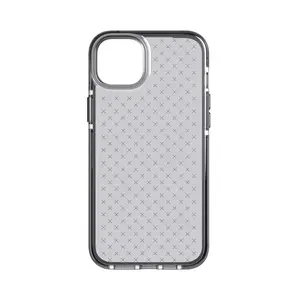 Mobile phone case Tech21 Evo Check cover for iPhone 14 Plus 6.7" — Black/Grey