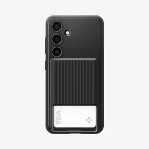 Mobile phone cover Spigen Liquid Slot for Samsung Galaxy S24 Plus — 6.7" (17 cm), Black, TPU, 1 card pocket
