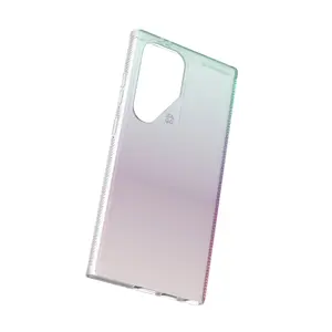 Aizsargapvalks Zagg Milan priekš Samsung Galaxy S24 Ultra — grafēns un pārstrādāts plastmasa, 6,8" (zaļš/rozā)