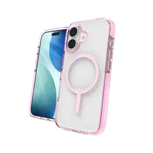 Aizsargvāciņš Snap Zagg Santa Cruz priekš Apple iPhone 17 — grafēns, der 6,3" ekrānam, rozā caurspīdīgs