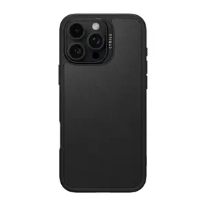 Phone case Spigen CYRILL Kajuk Mag Case for iPhone 16 Pro Max, PU/TPU, fits 6.9" screens, Black