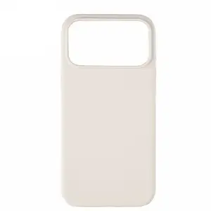 Protective silicone case Pomologic CoverCase for iPhone 17 Pro Max compatible with MagSafe (ivory)