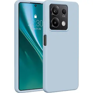 Силиконовый чехол Etteri для Xiaomi Redmi Note 13 5G — светло-голубой